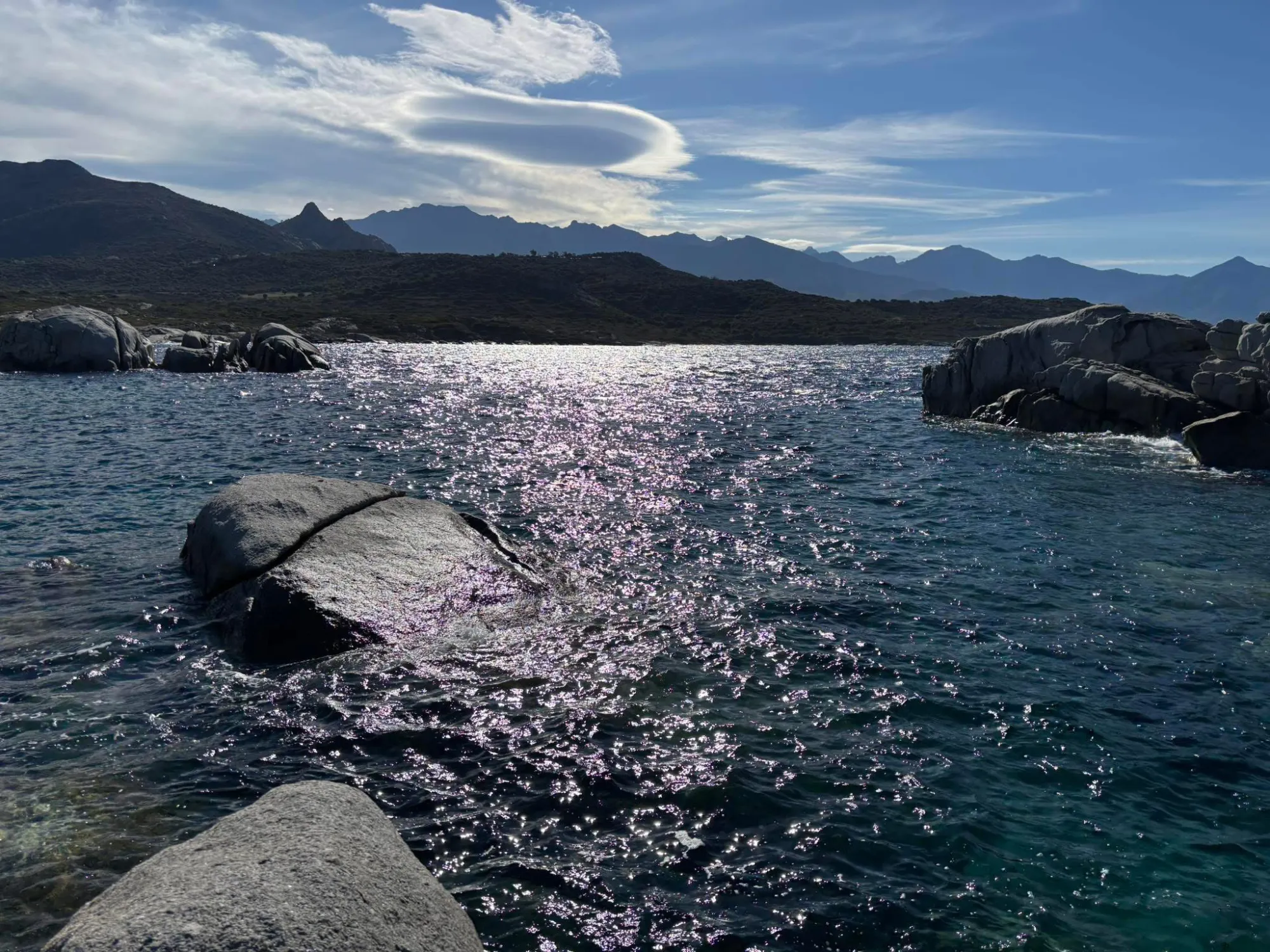 Pointe de Spano au couché de soleil